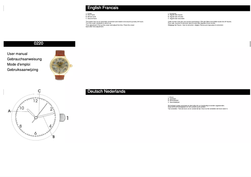 Page 1 de la notice Manuel utilisateur Davis 0220