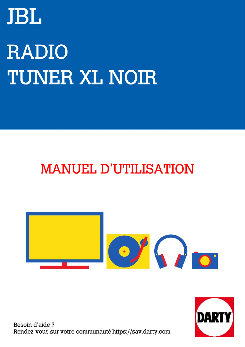 Page n°1 - Manuel utilisateur JBL TUNER XL