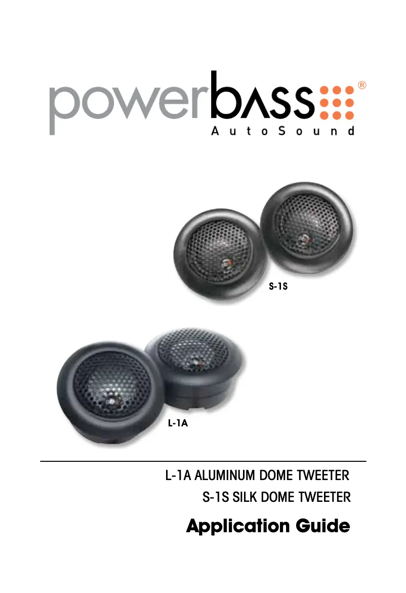 Page 1 de la notice Manuel utilisateur PowerBass L-1A