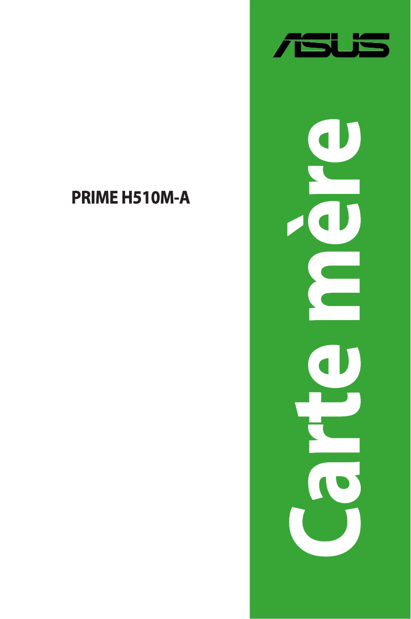 Page 1 de la notice Manuel utilisateur Asus Prime H510M-A