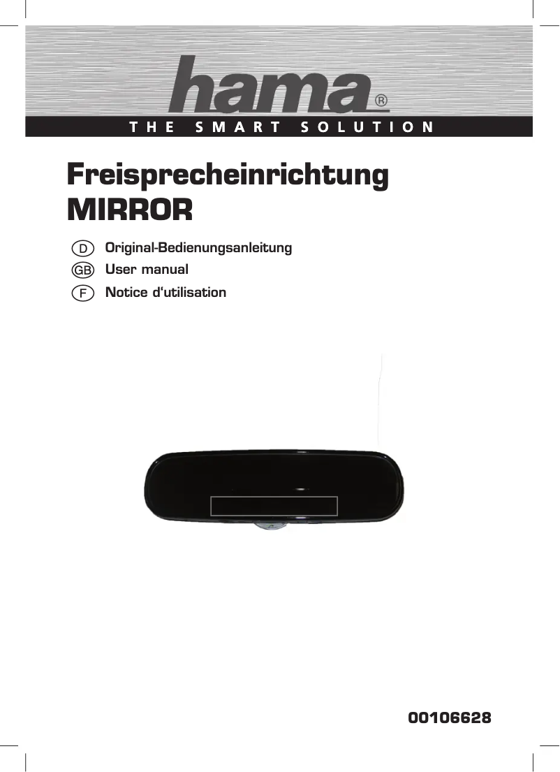 Image de la première page du manuel de l'appareil Mirror