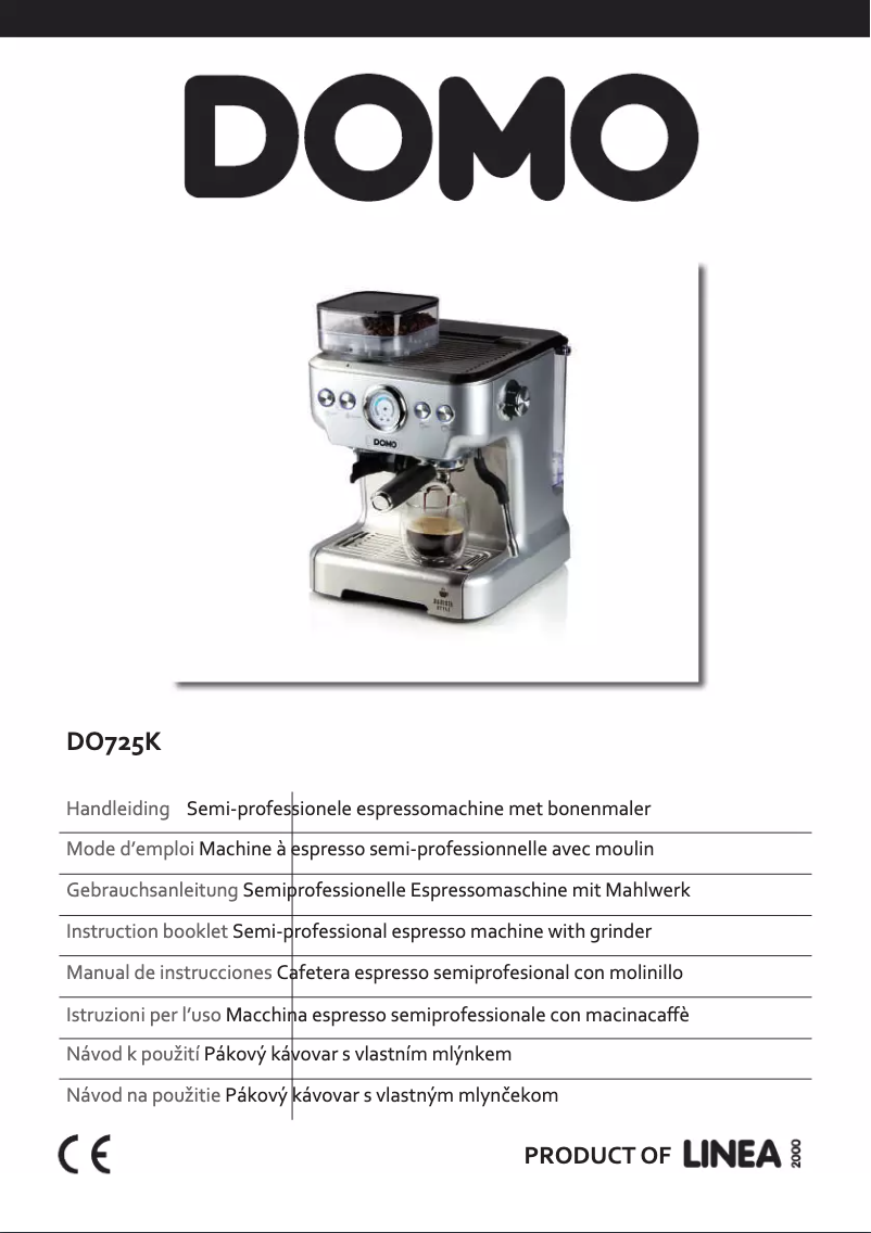 Image de la première page du manuel de l'appareil DO725K