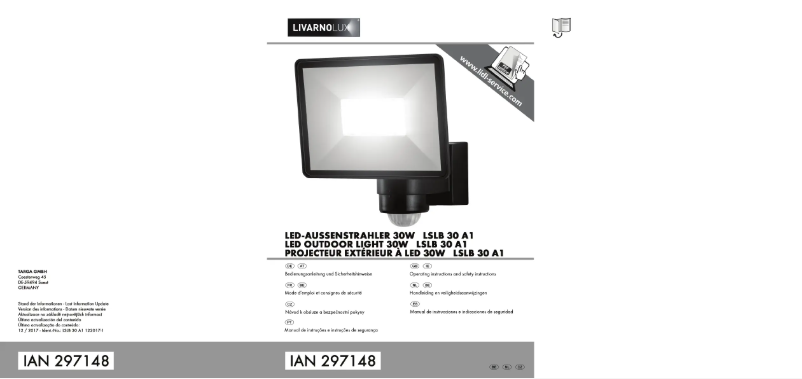 Page n°1 - Manuel utilisateur Livarno Lux LSLB 30 A1
