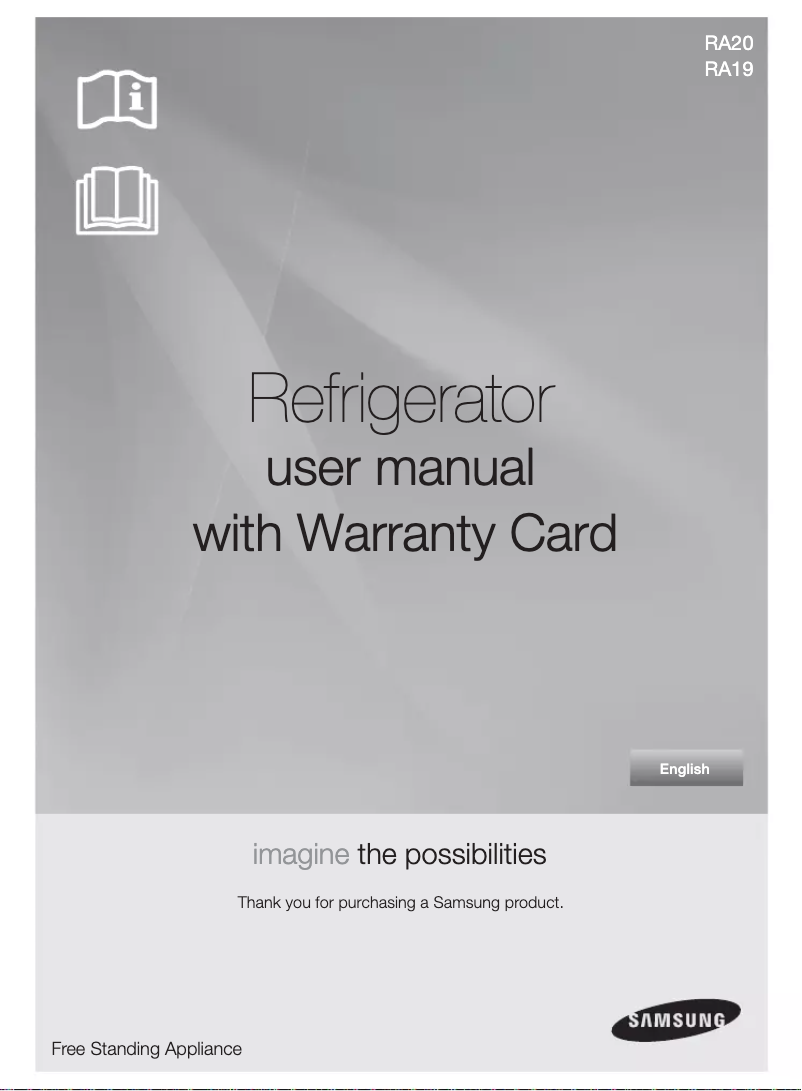 Image de la première page du manuel de l'appareil RA20FCIG1