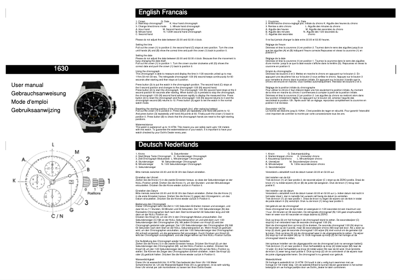 Image de la première page du manuel de l'appareil Extreme 1630