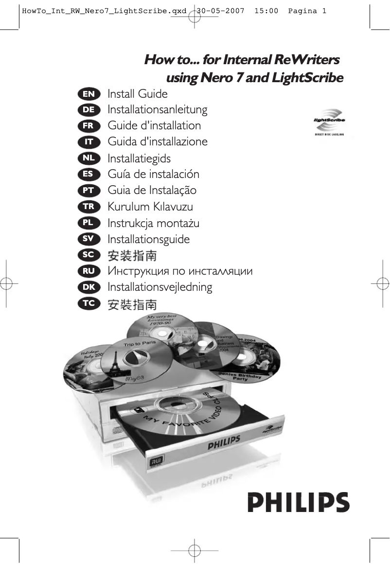 Page n°1 - Manuel utilisateur Philips SPD6007BD