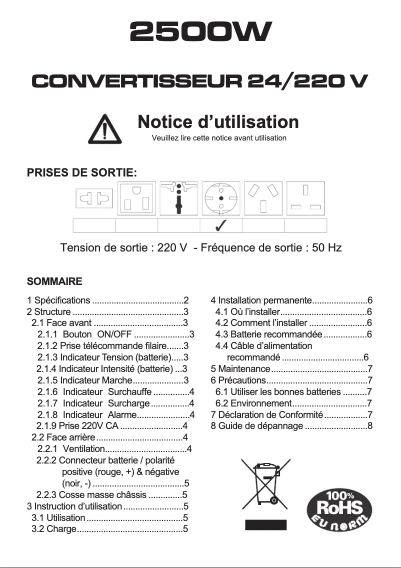 Image de la première page du manuel de l'appareil ACMA846