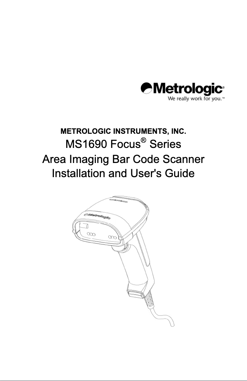 Page n°1 - Manuel utilisateur Honeywell MS1690