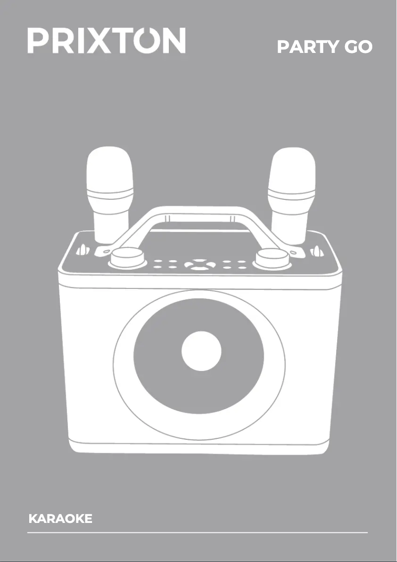 Page 1 de la notice Manuel utilisateur Prixton Party Go