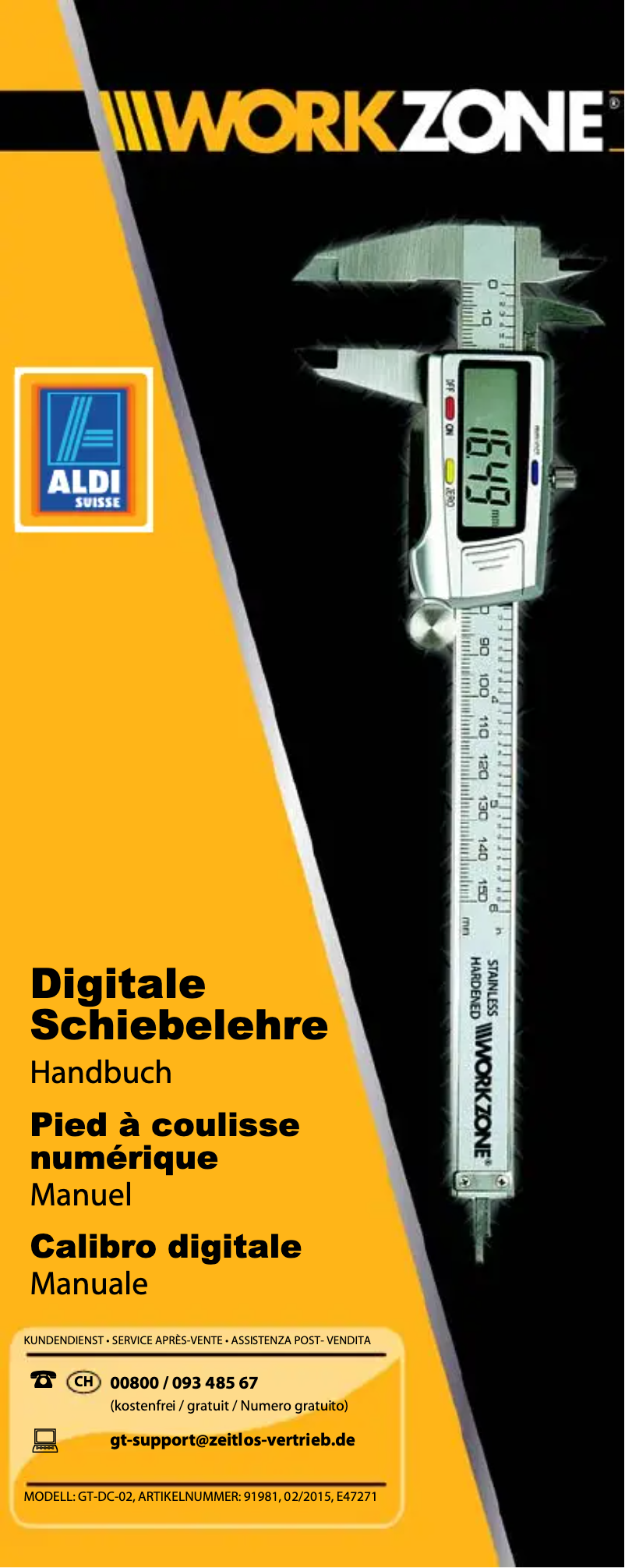 Página 1 del manual Manual de usuario Workzone GT-DC-02