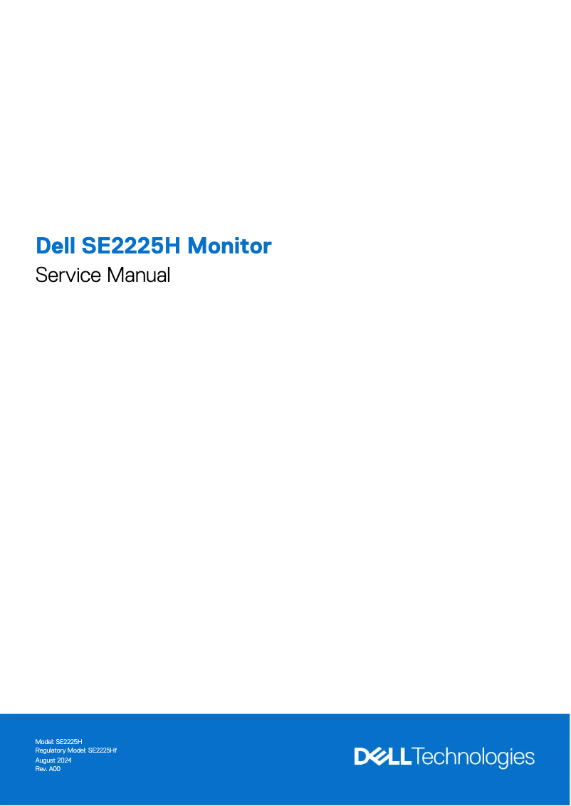 Page 1 de la notice Manuel utilisateur Dell SE2425H