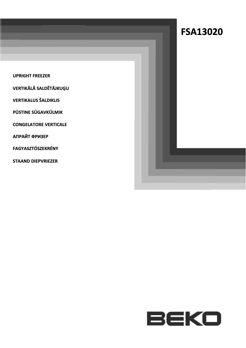 Image de la première page du manuel de l'appareil FSA 13020