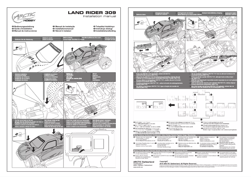 Page 1 de la notice Manuel utilisateur Arctic Cooling Land Rider 309