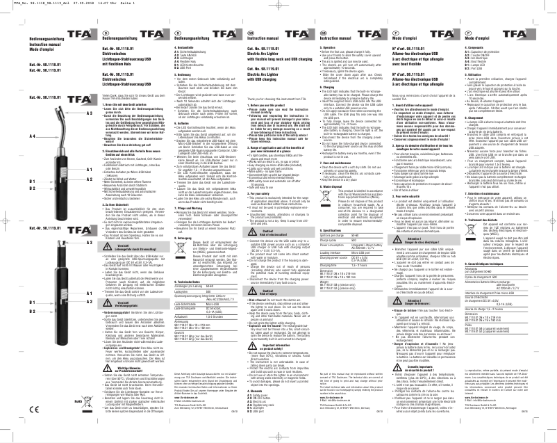 Image de la première page du manuel de l'appareil 98.1118.01