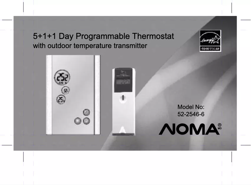 Image de la première page du manuel de l'appareil 52-2546-6