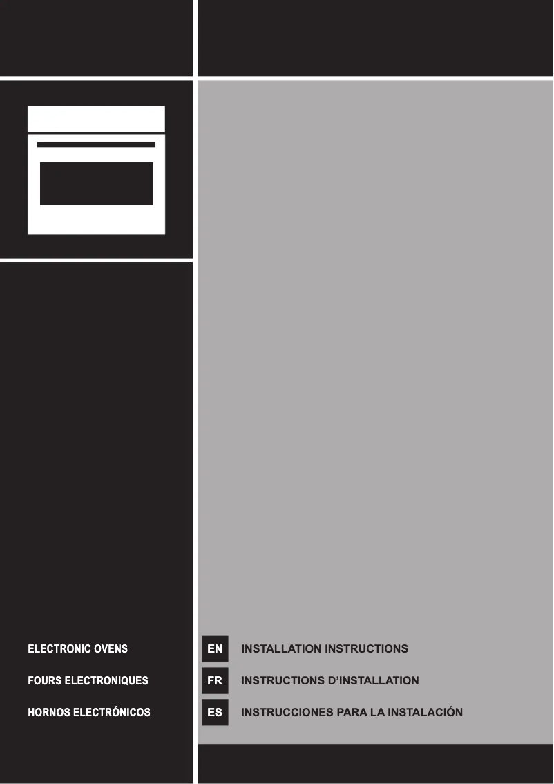 Page n°1 - Guide d'installation Smeg SOU130S1