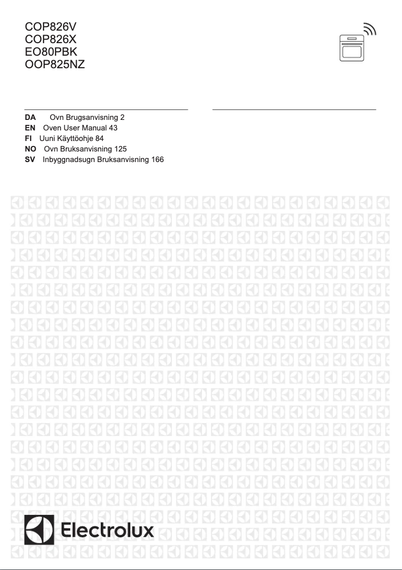 Page n°1 - Manuel utilisateur Electrolux COP826X