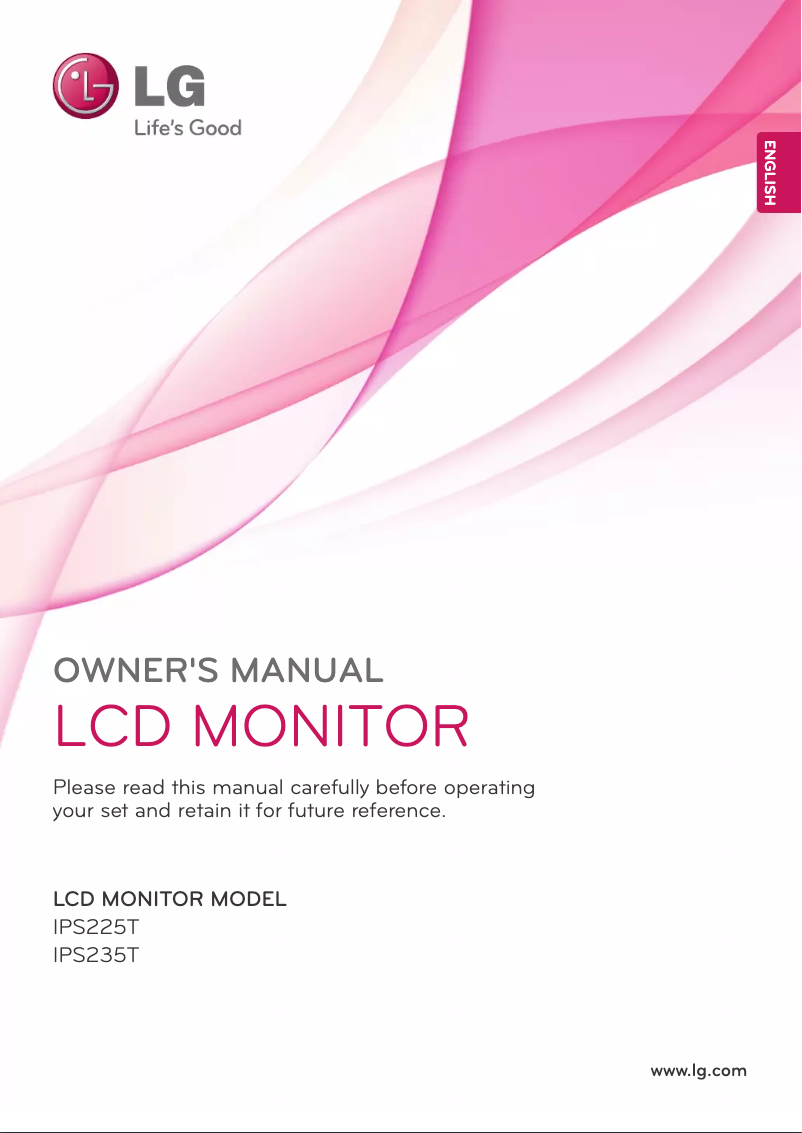 Page n°1 - Manuel utilisateur LG IPS225T