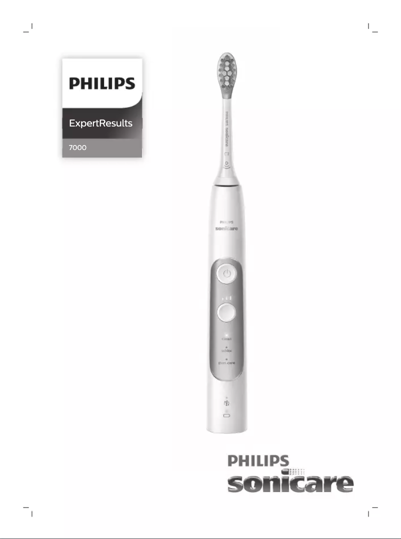 Page 1 de la notice Manuel utilisateur Philips Sonicare ExpertResults 7000 HX7533