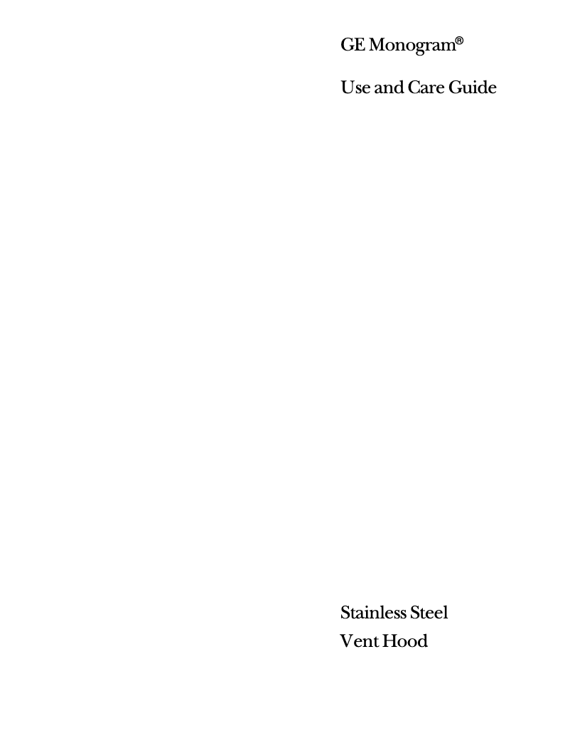 First page image of the manual for ZV681YSS