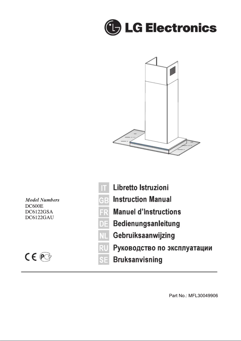 Page n°1 - Manuel utilisateur LG DC600E