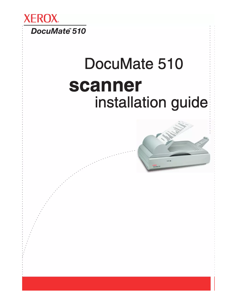 Image de la première page du manuel de l'appareil DocuMate 510