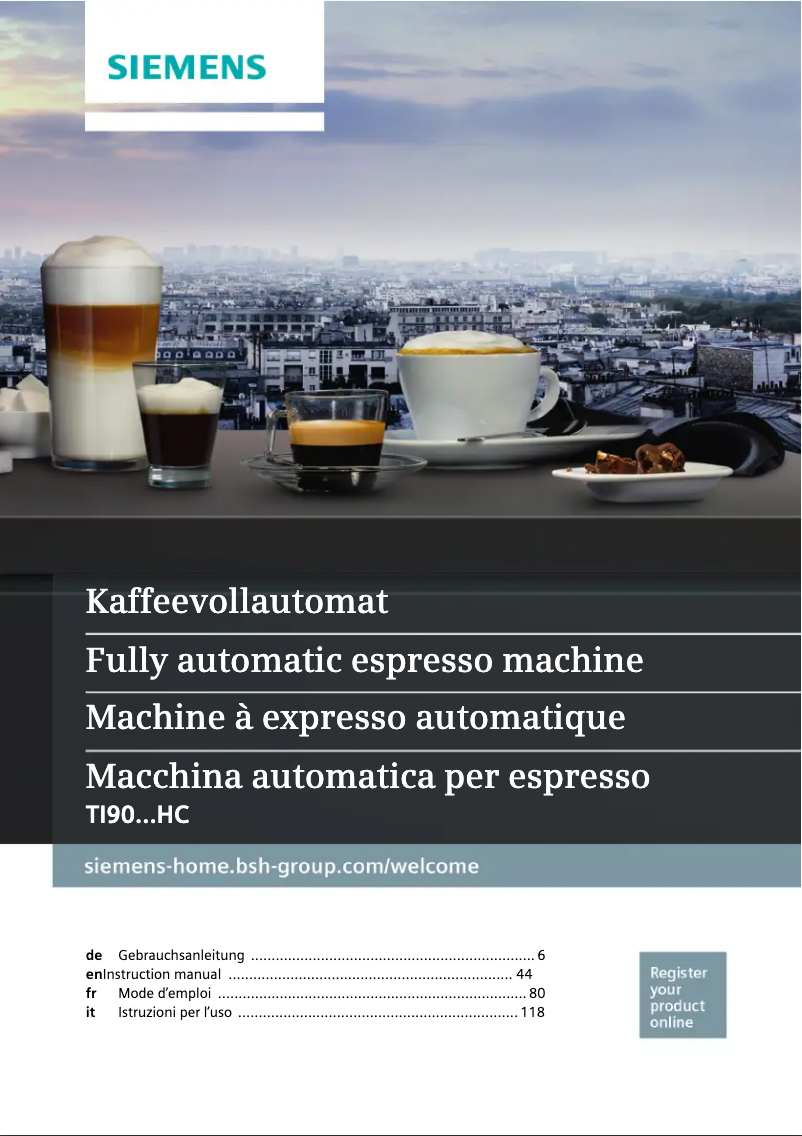 Image de la première page du manuel de l'appareil TI909701