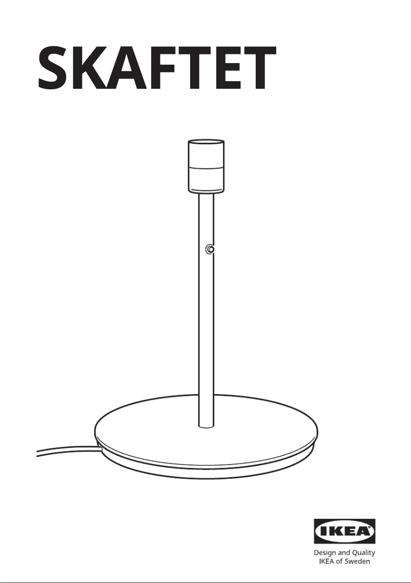 Page 1 de la notice Manuel utilisateur Ikea RINGSTA 204.059.62
