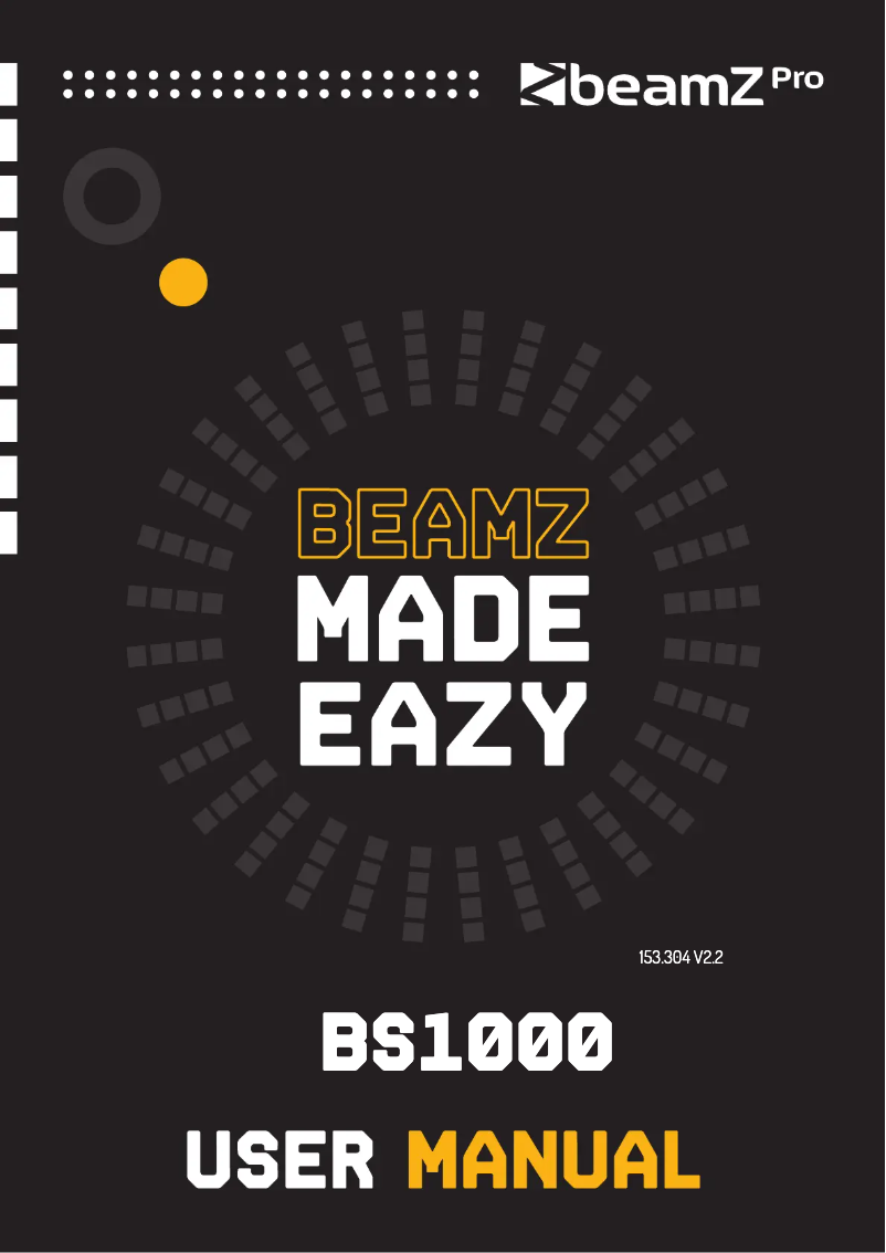 Page n°1 - Manuel utilisateur BeamZ BS1000