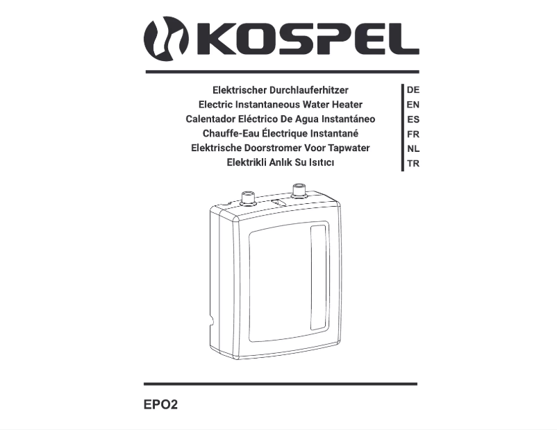 Image de la première page du manuel de l'appareil EPO2