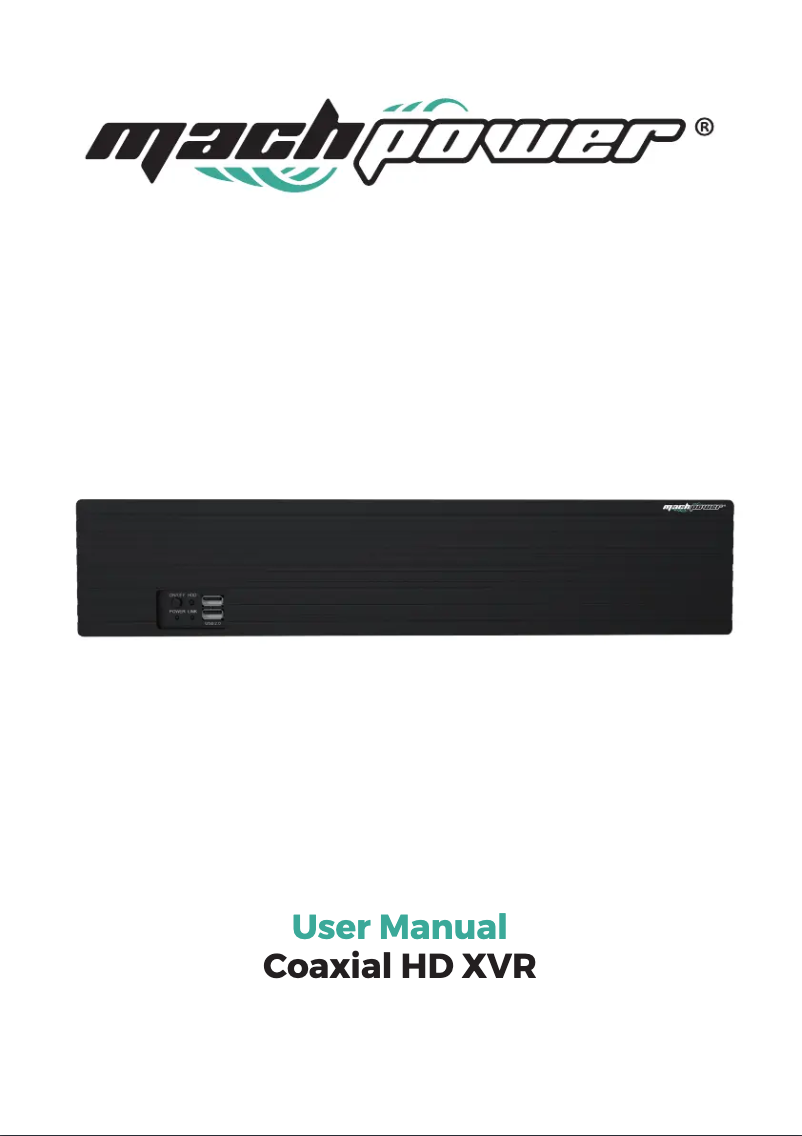 Image de la première page du manuel de l'appareil VS-NVR25C4K-310