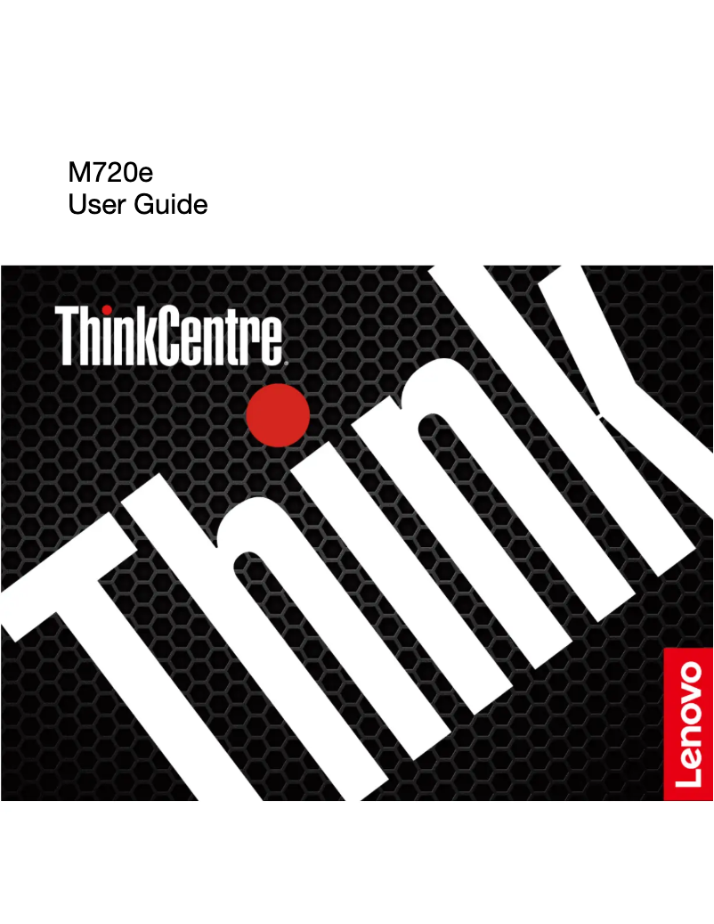Page n°1 - Manuel utilisateur Lenovo ThinkCentre M720e