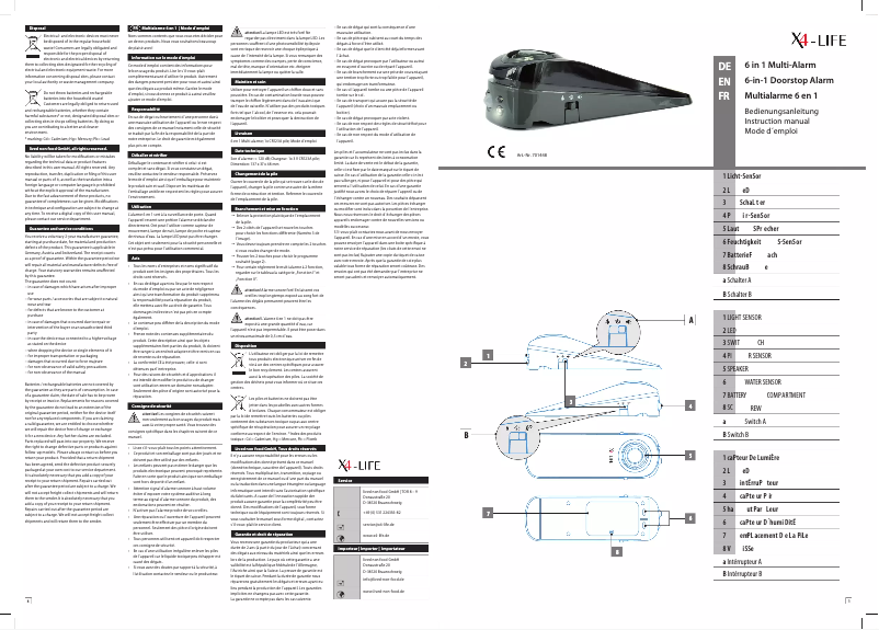 Page 1 de la notice Manuel utilisateur X4 Tech 701448