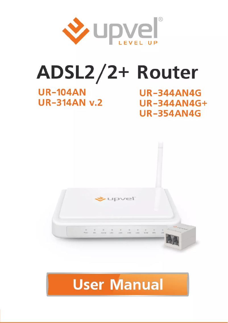 Image de la première page du manuel de l'appareil UR-344AN4G