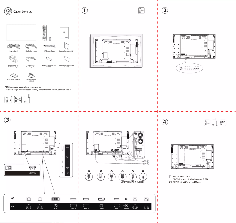First page image of the manual for 49BDL2105X