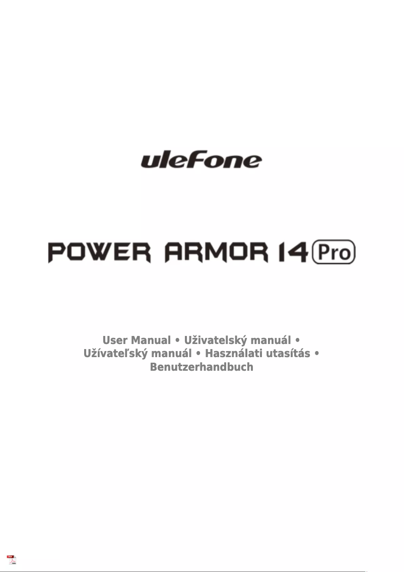 Page n°1 - Manuel utilisateur Ulefone Power Armor 14 Pro