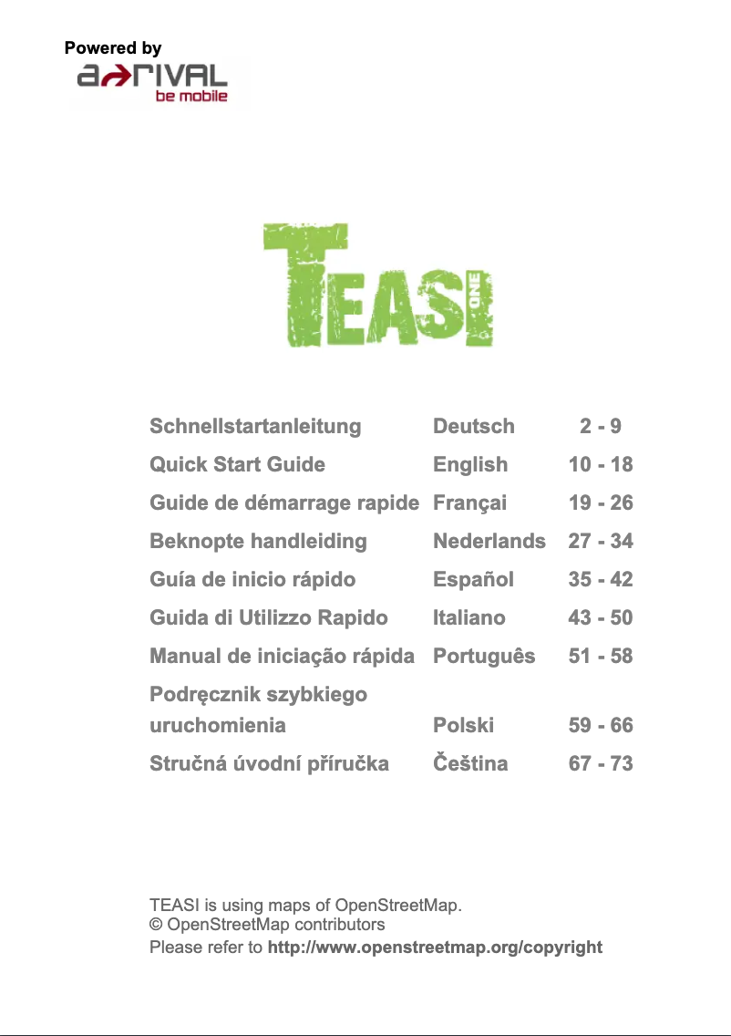 Page n°1 - Guide de démarrage rapide Teasi One 2