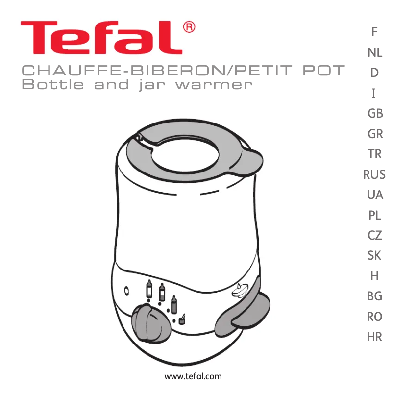 Image de la première page du manuel de l'appareil Chauffe Biberon BH1250