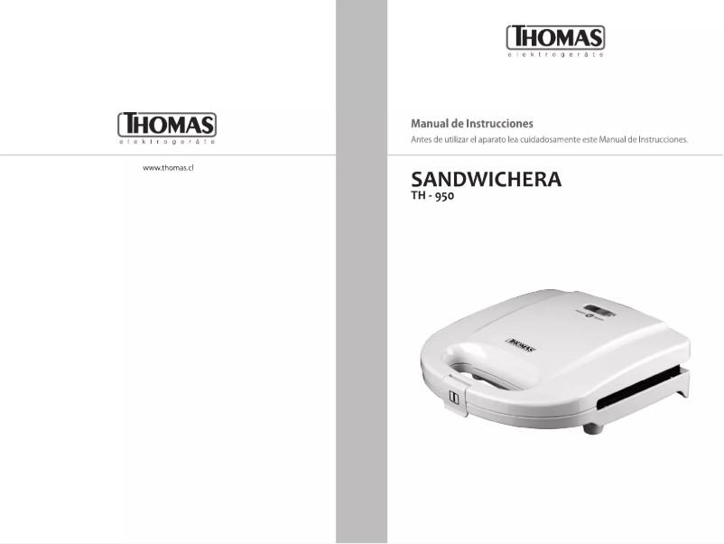 Page n°1 - Manuel utilisateur Thomas TH-950