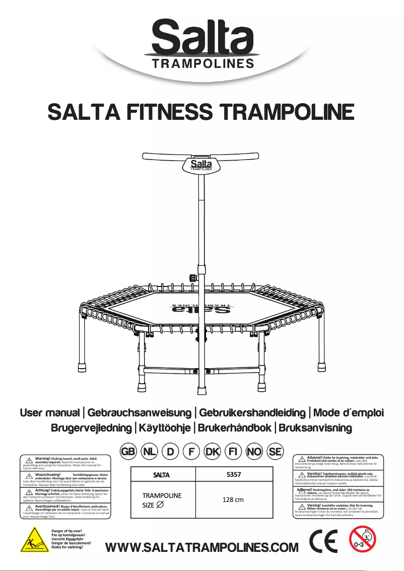 Page n°1 - Manuel utilisateur Salta Fitness 5357G