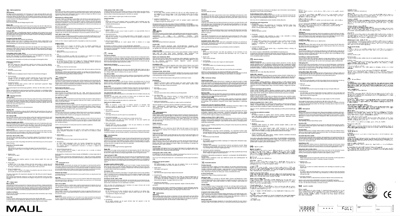 Page 1 de la notice Manuel utilisateur MAUL Compact S