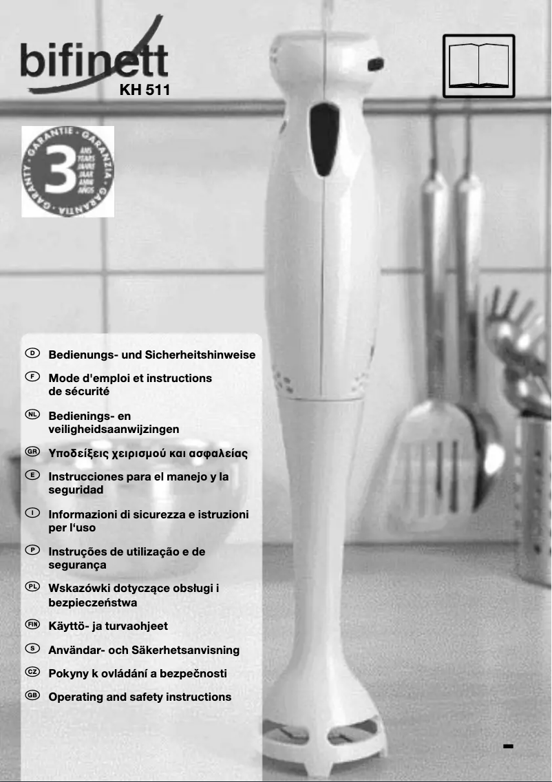 Page 1 de la notice Manuel utilisateur Bifinett KH 511