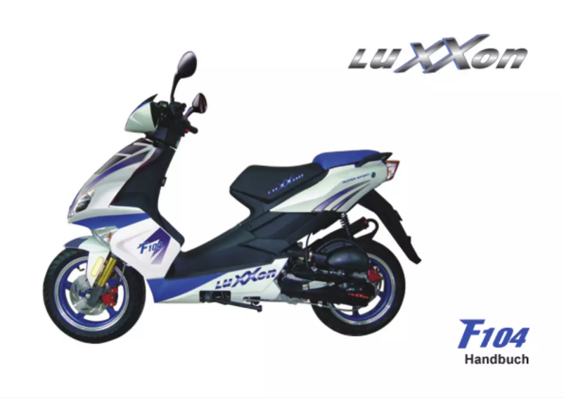 Image de la première page du manuel de l'appareil F104