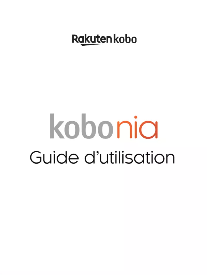 Image de la première page du manuel de l'appareil Nia