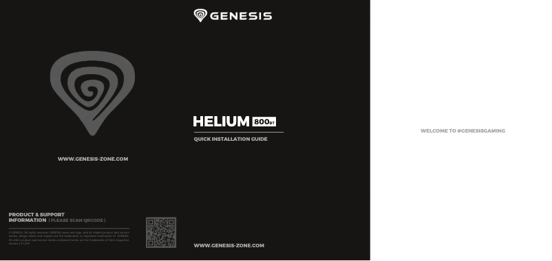 Página 1 del manual Manual de usuario Genesis Helium 800BT
