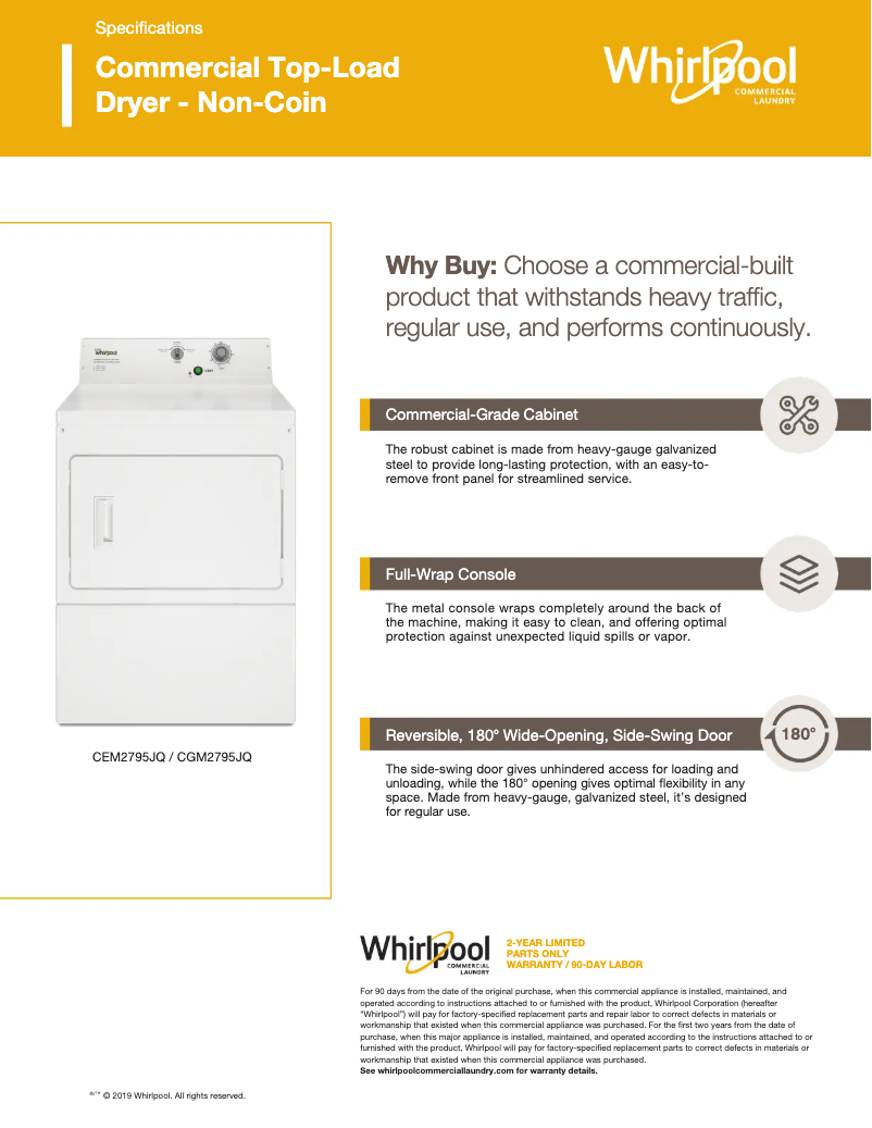 Image de la première page du manuel de l'appareil CGM2795JQ