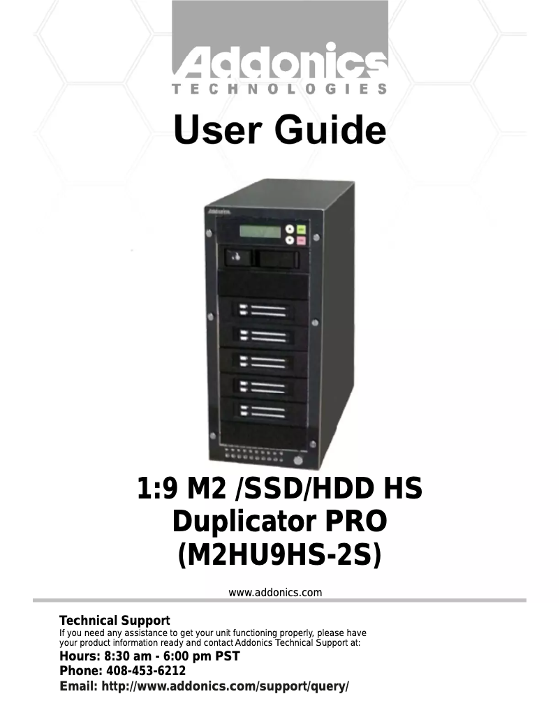 Image de la première page du manuel de l'appareil M2HU9HS-2S