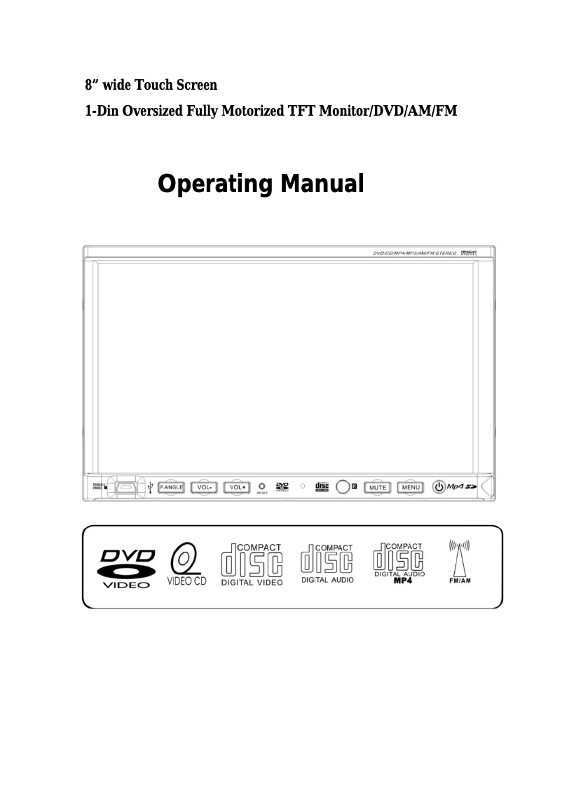 Page 1 de la notice Manuel utilisateur Farenheit TID-801NT