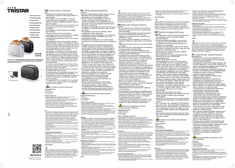 Image de la première page du manuel de l'appareil PD-8774W