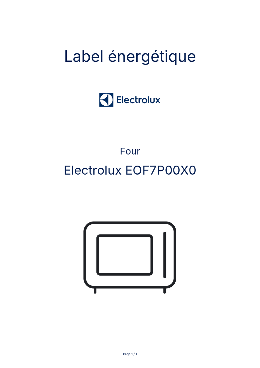 Image de la première page du manuel de l'appareil EOF7P00X0